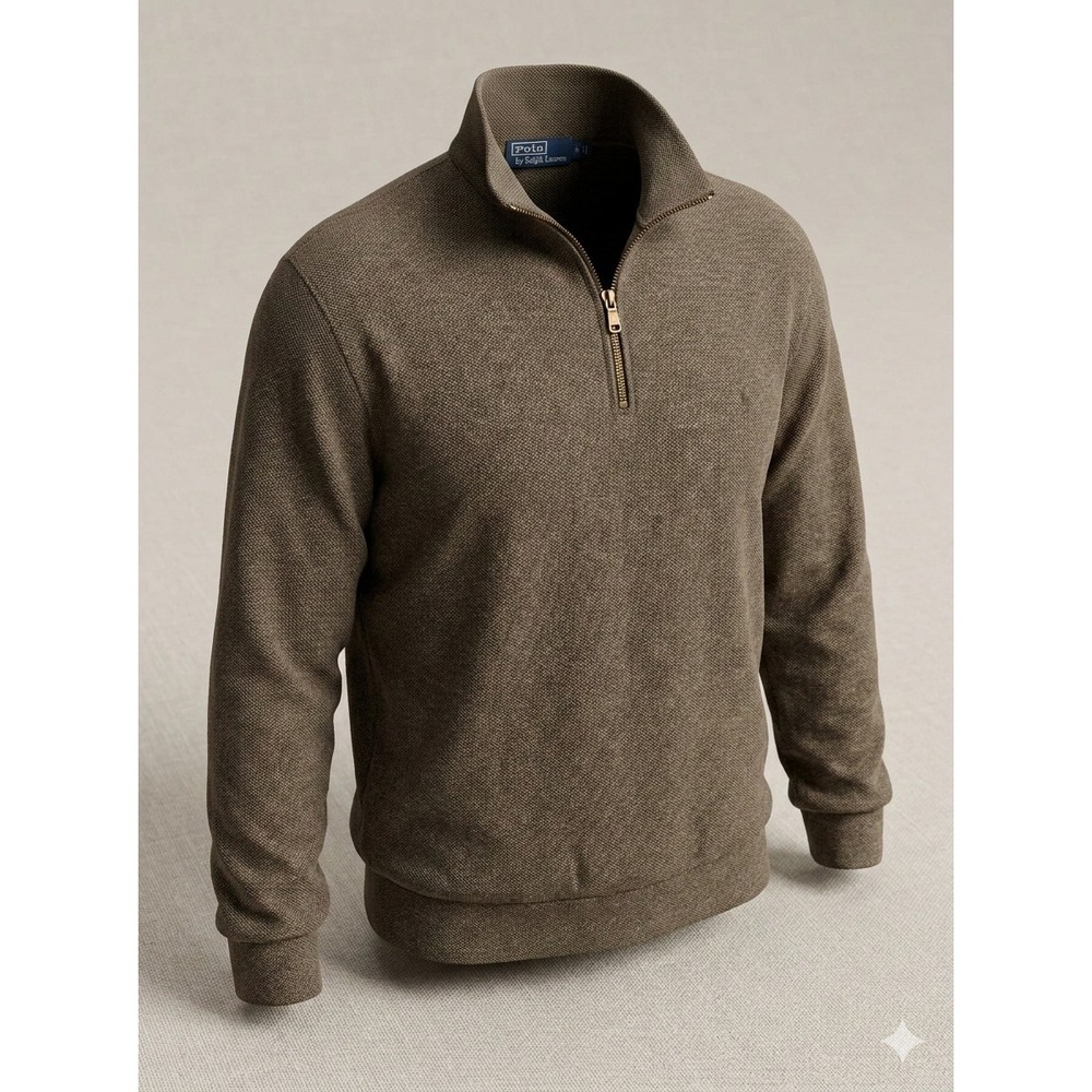 Polo Golf by Ralph Lauren Earth Tone Men's 1/4 Zip PulloverSweater. Size XL